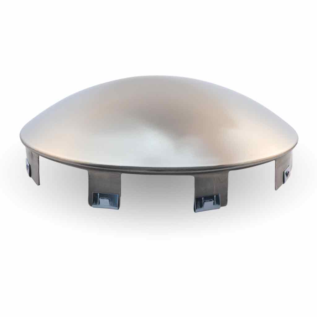 5 Notch Dome Front Hubcap - Stainless Steel