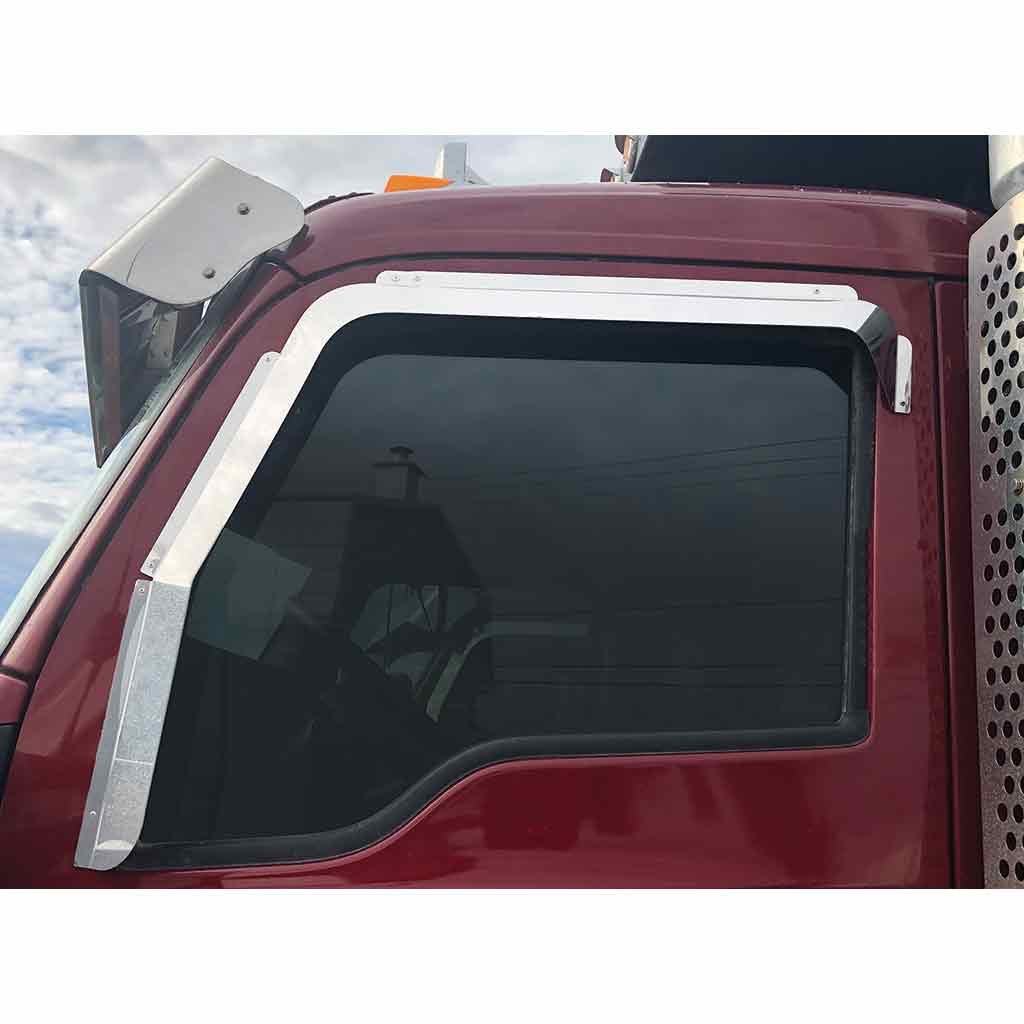 KW. T680/T880/W990 Long Hood Door Window Shades - Convex Mirror