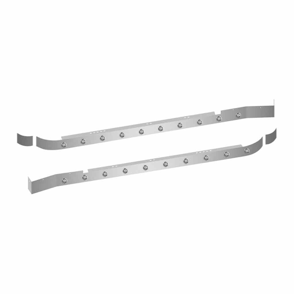 KW. W900/T800 62" Sleeper with Extension Kit - 3/4" Round LEDs (Clear Lens)