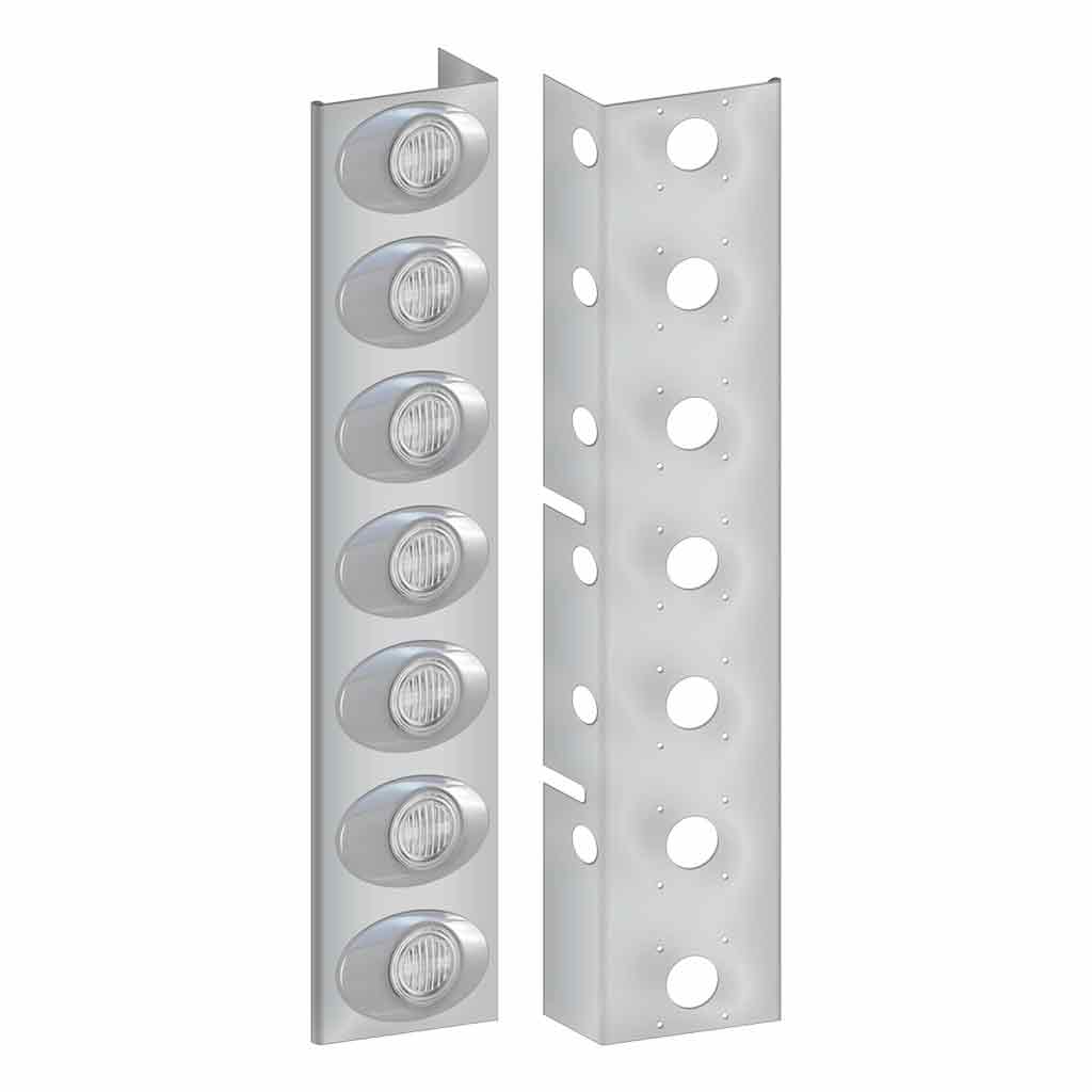 KW. W900/T800 Rear Premium Air Cleaner LED Light Bars (2010+) - G2 LEDs (Clear Lens)