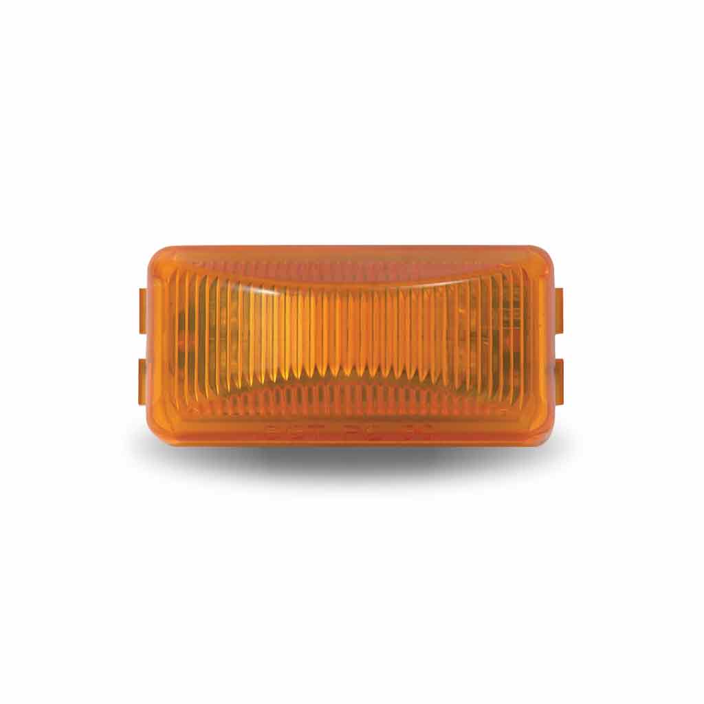 1" x 2" Amber Rectangular LED Marker Light - 6 Diodes