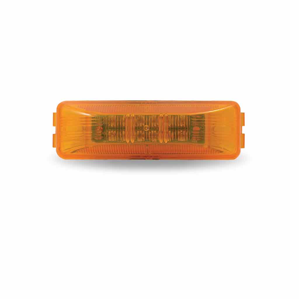 1" x 4" Amber Clearance Marker Rectangular LED Light - 12 Diodes