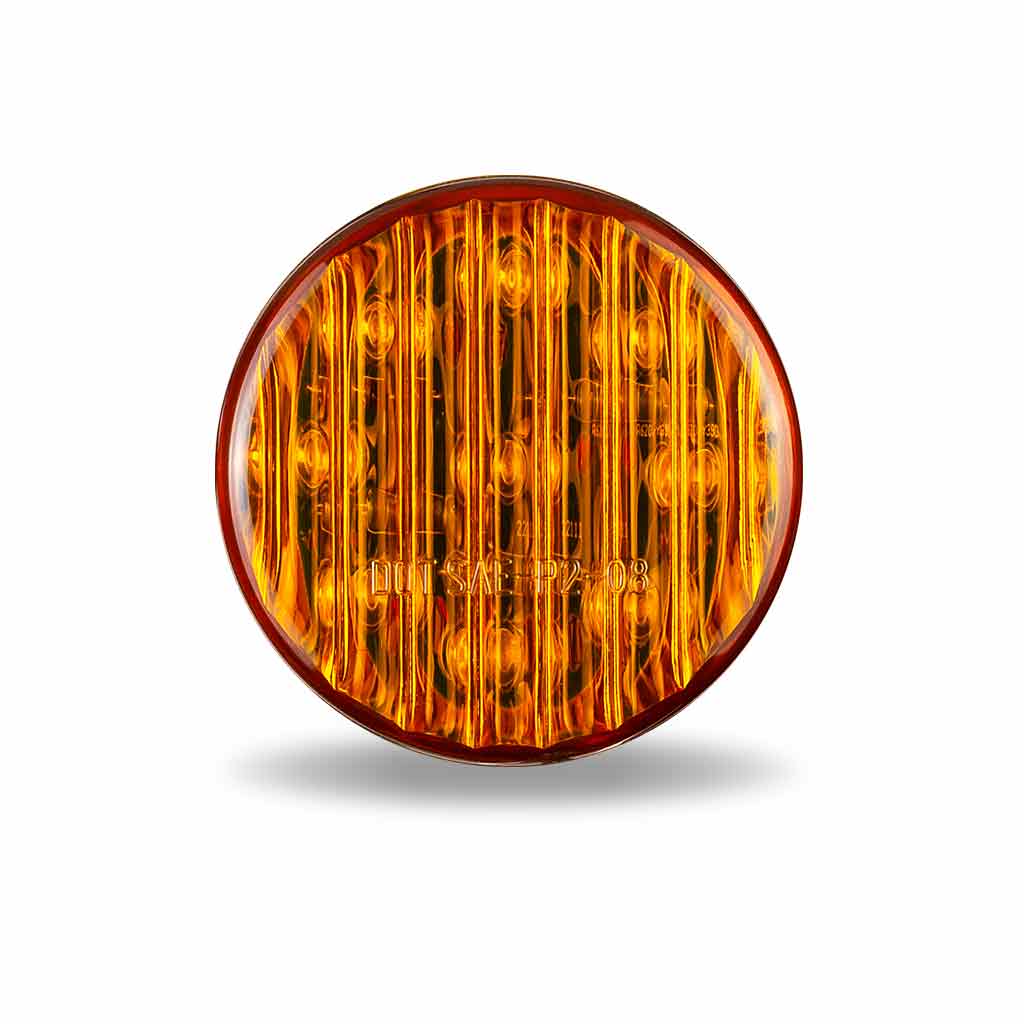 2" Amber Clearance Marker Round LED Light - 9 Diodes - Thumbnail 4