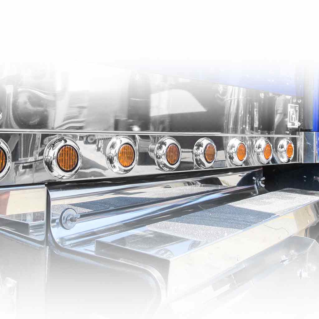 2" Amber Clearance Marker Round LED Light - 9 Diodes - Thumbnail 6