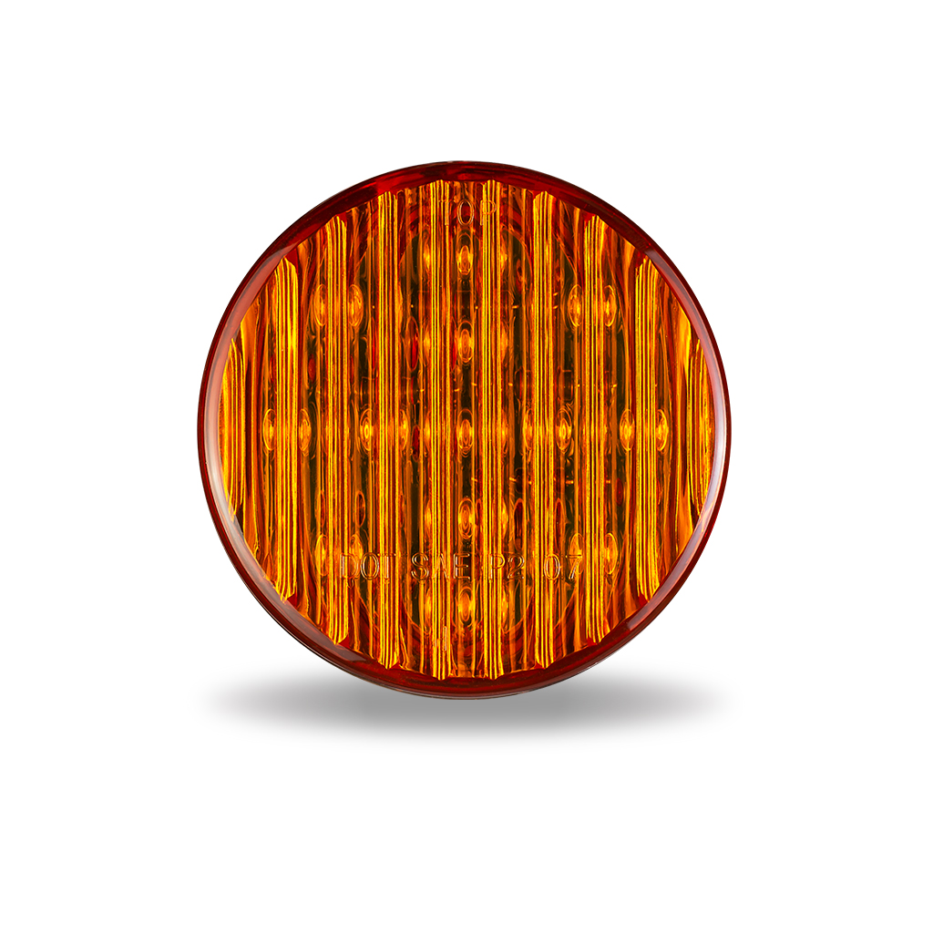 2.5" Amber Clearance Marker Round LED Light - 13 Diodes