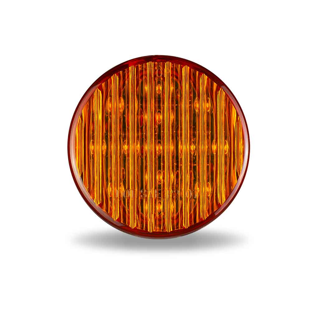 2.5" Amber Clearance Marker Round LED Light - 13 Diodes - Thumbnail 2