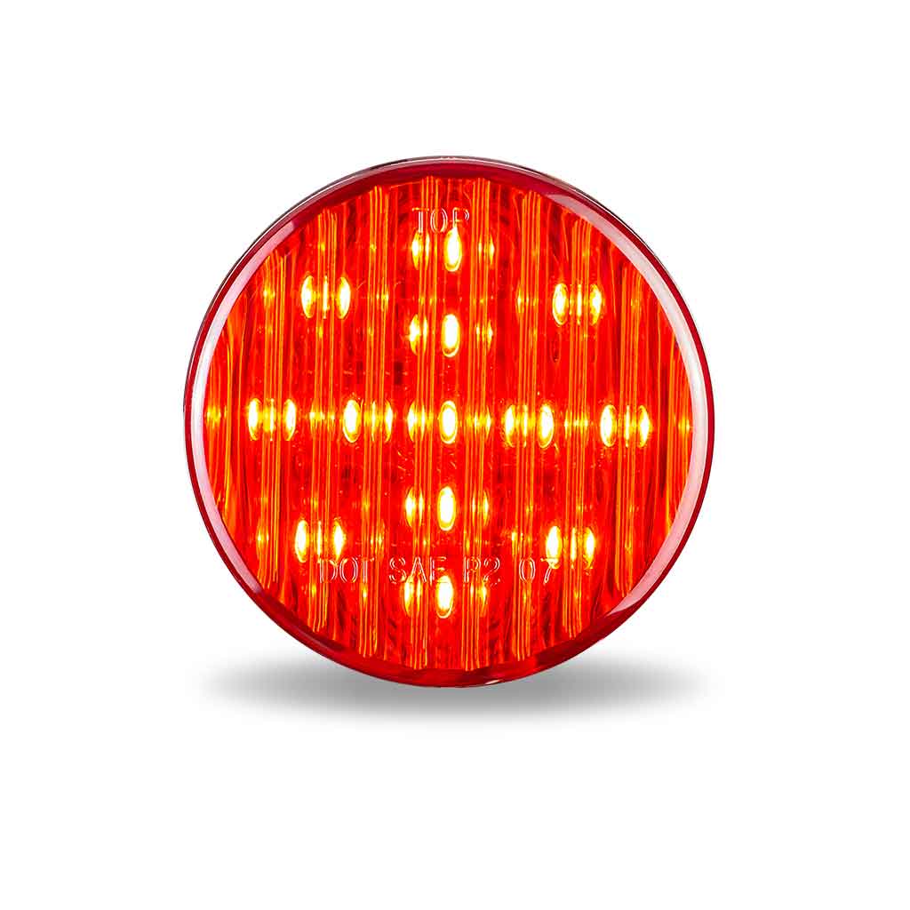 2.5" Red Clearance Marker Round LED Light - 13 Diodes (Poly Bag) - Thumbnail 5