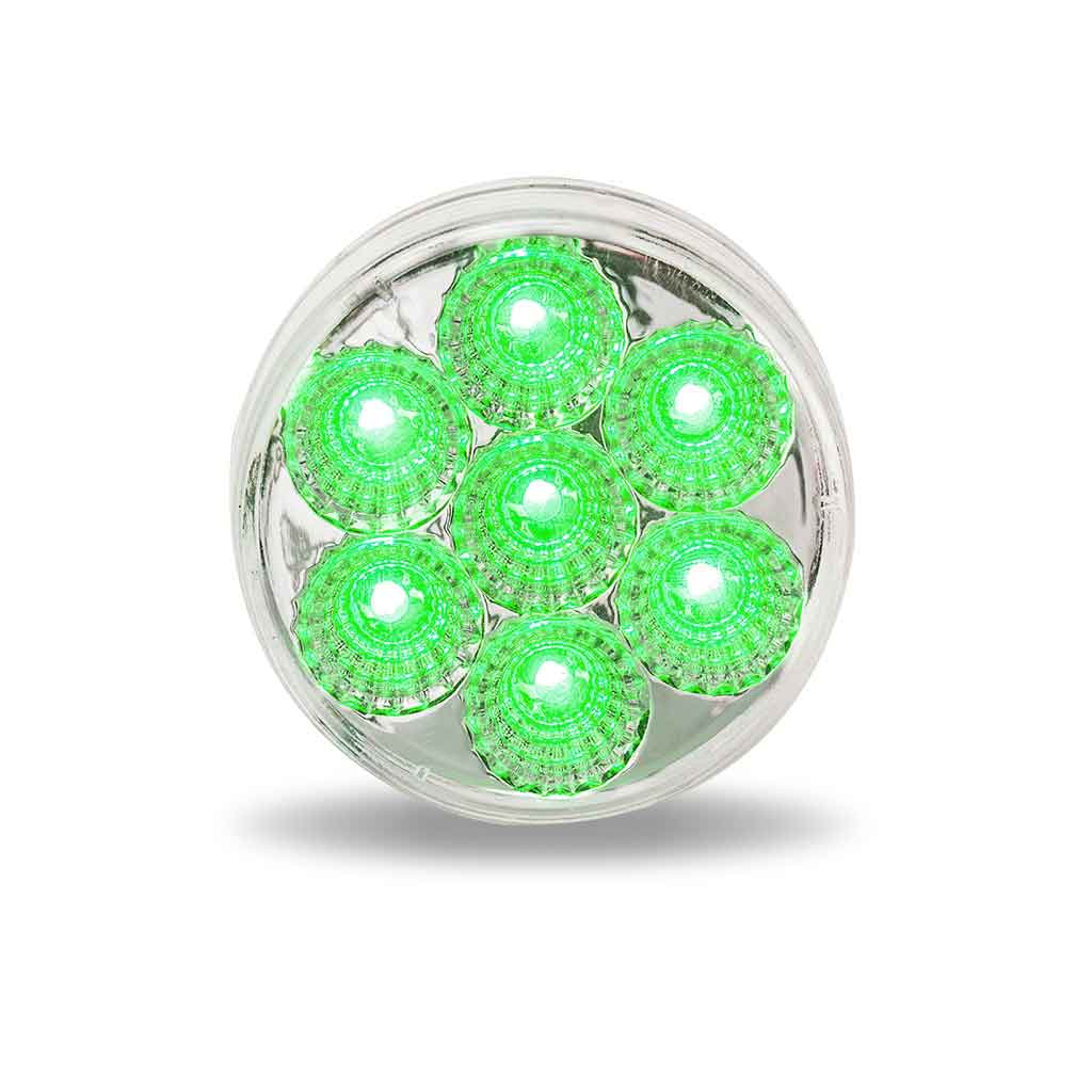 2.5" Red Marker to Green Auxiliary Round LED Light - 7 Diodes - Thumbnail 5