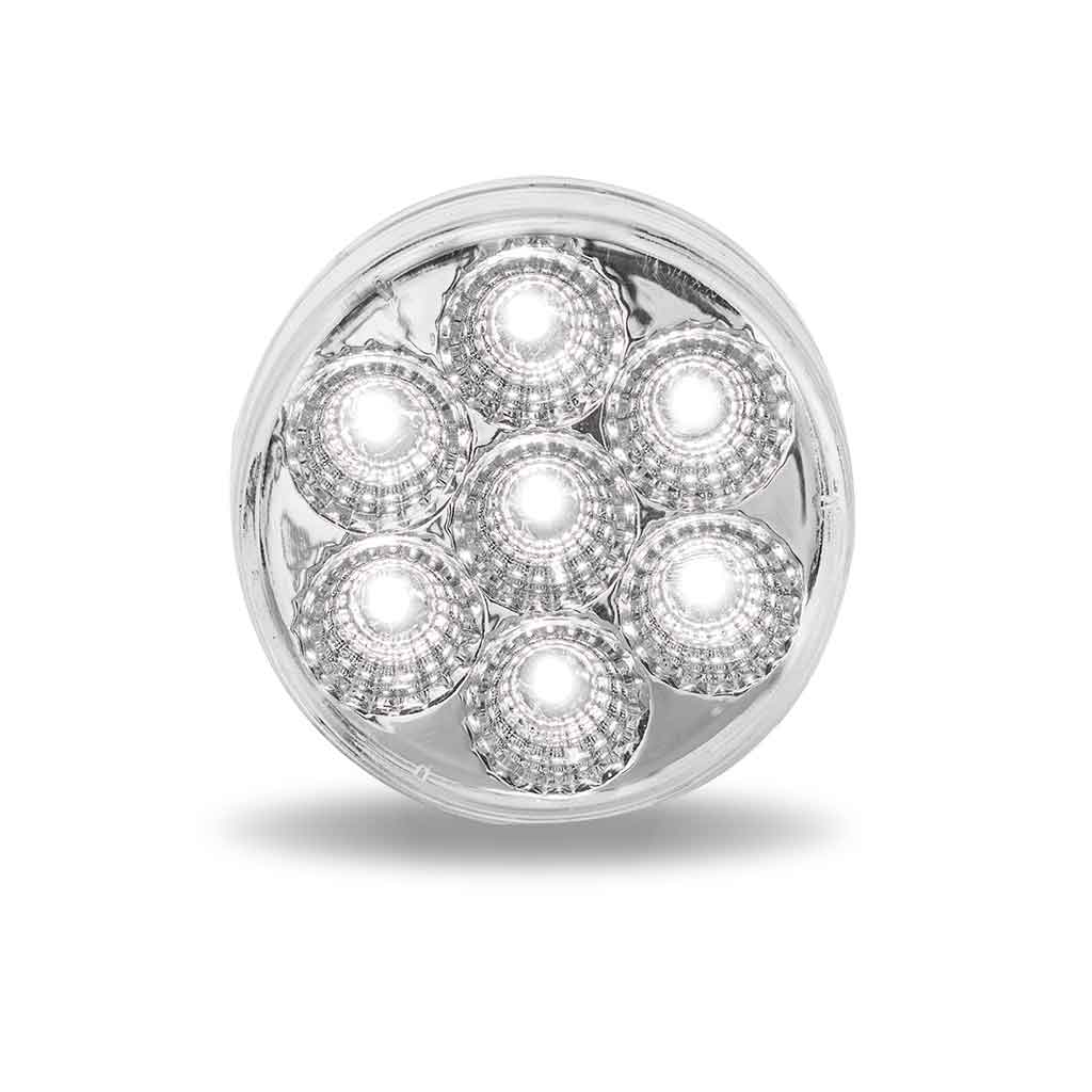 2.5" Red Marker to White Auxiliary Round LED Light - 7 Diodes - Thumbnail 4