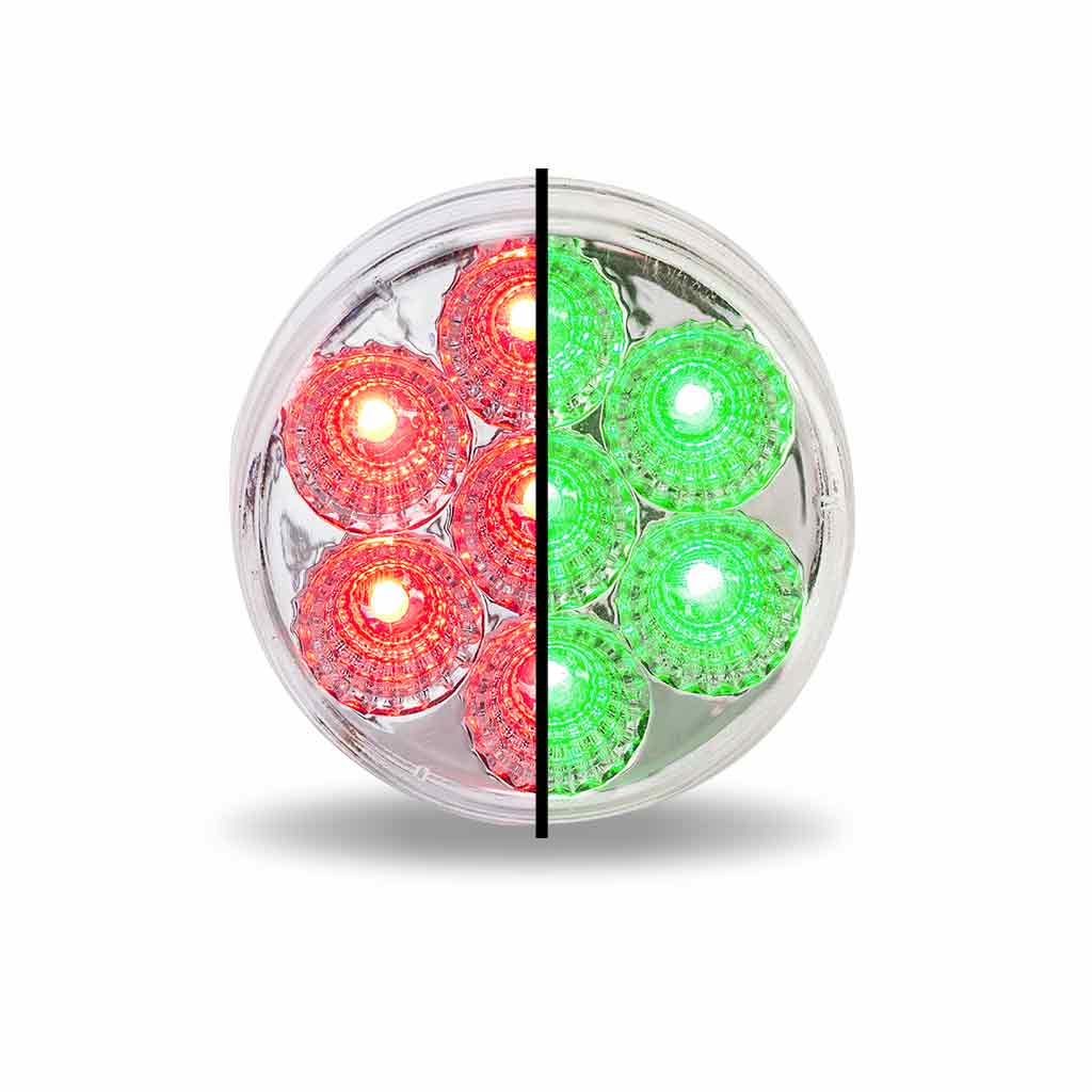 2" Red Marker to Green Auxiliary Round LED Light - 7 Diodes - Thumbnail 6