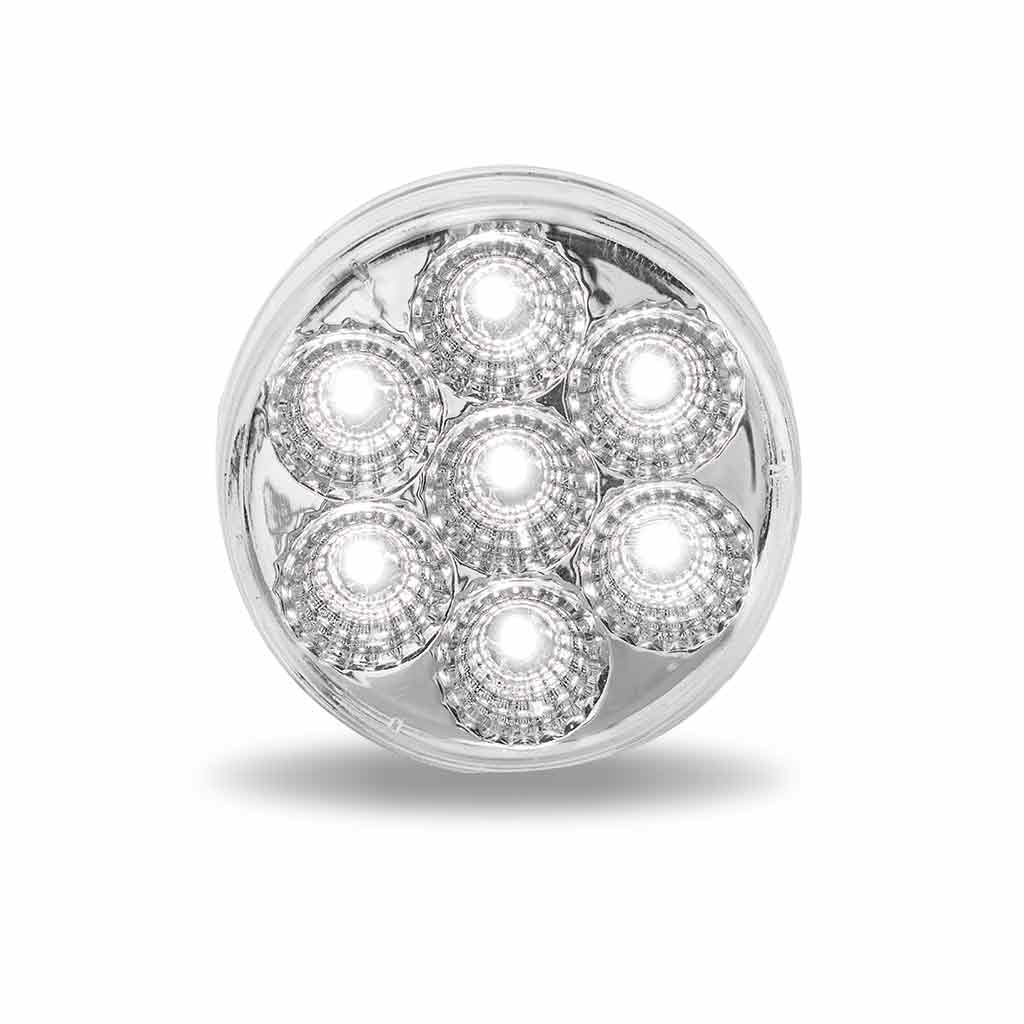 2" Red Marker to White Auxiliary Round LED Light - 7 Diodes - Thumbnail 5