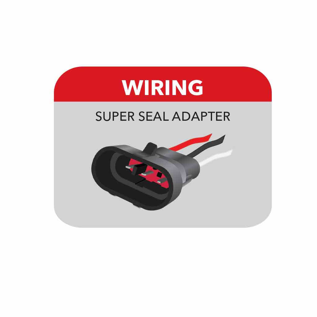 4" Red Stop, Turn & Tail Round LED Light - 8 Diodes | Super Seal Adapter - Thumbnail 5