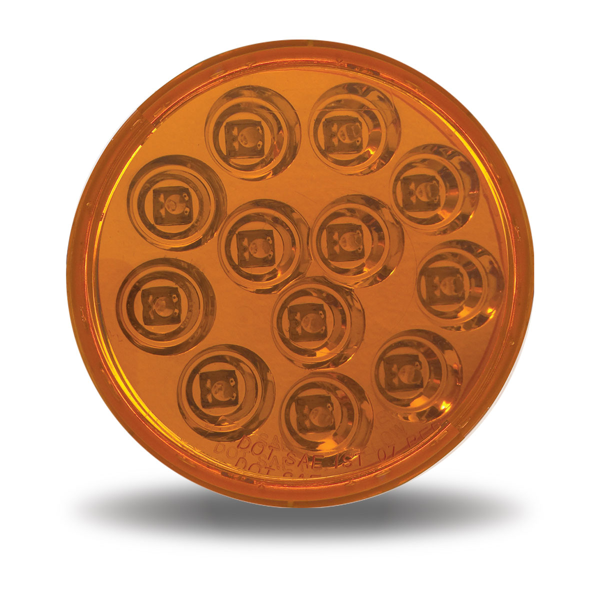 4" Amber Turn Signal LED Mirror Light - 12 Diodes