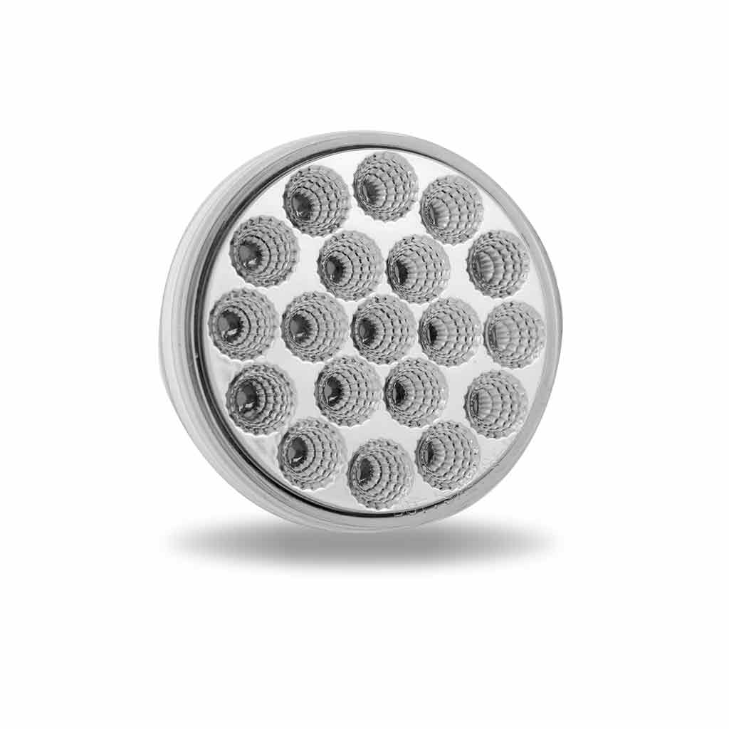 4" Amber Marker to Blue Auxiliary Round LED Light - 19 Diodes - Thumbnail 5