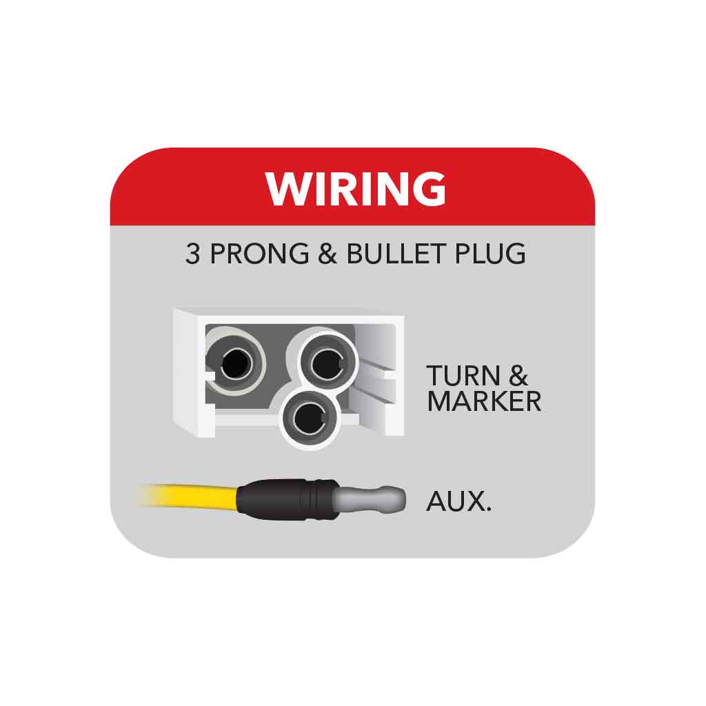 4" Amber Turn & Marker to Pink Auxiliary Round LED Light - 19 Diodes - Thumbnail 2