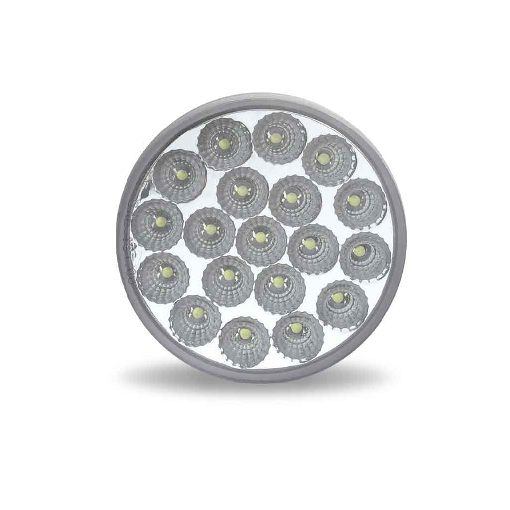 4" Amber Turn & Marker to Pink Auxiliary Round LED Light - 19 Diodes - Thumbnail 5