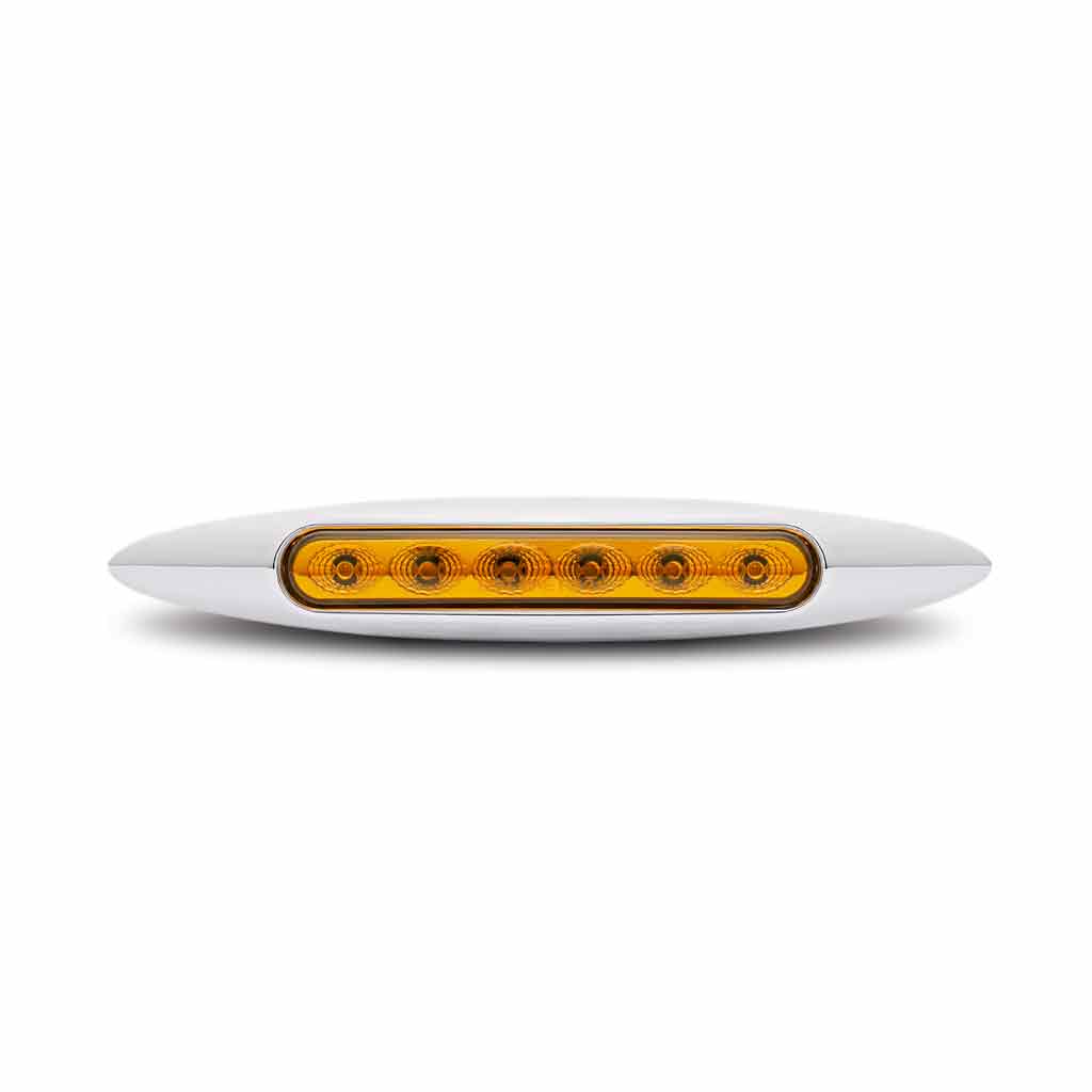 6" Amber Marker Slim LED Light - 6 Diodes - Thumbnail 4