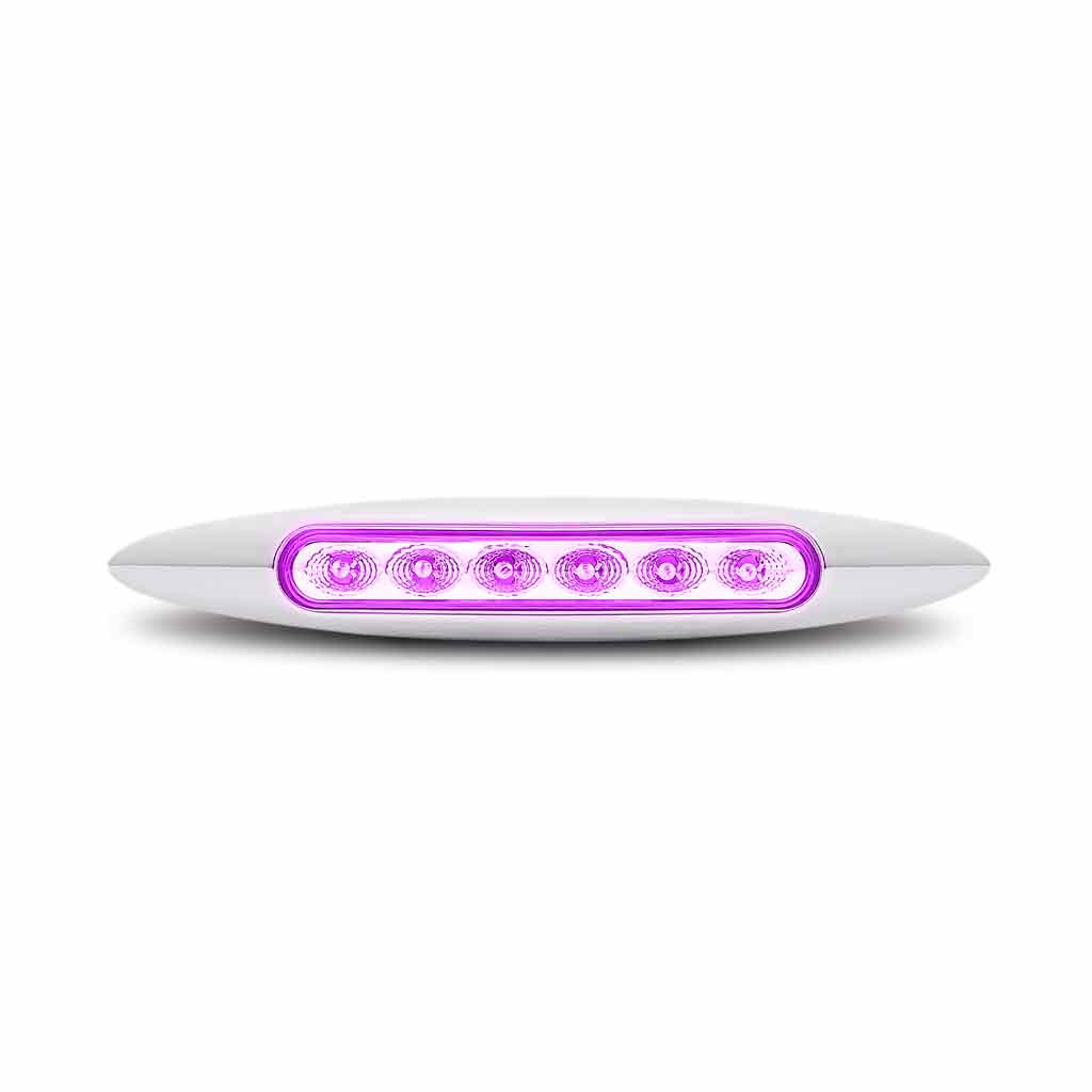 6" Red Marker to Purple Auxiliary Slim LED Light - 6 Diodes - Thumbnail 7