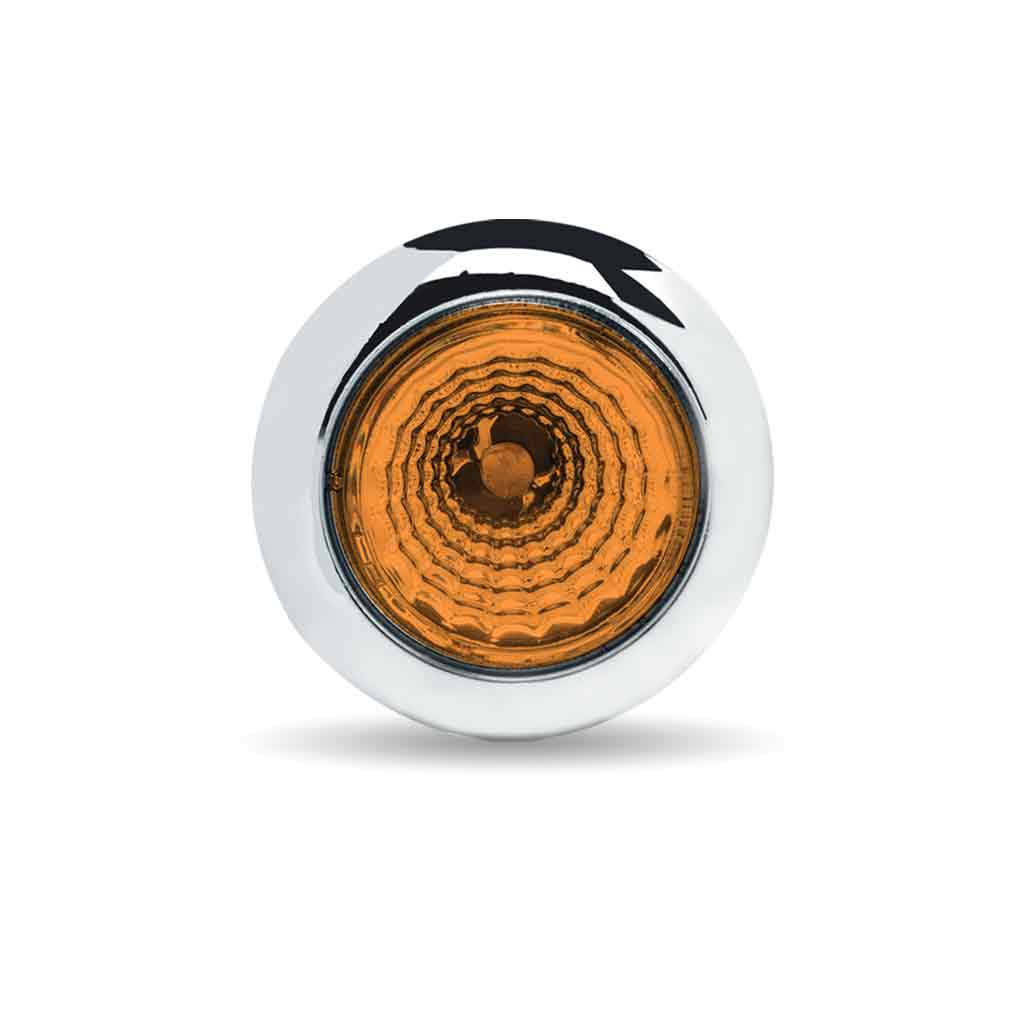 3/4" Amber Marker Round Reflector LED Light - 1 Diode