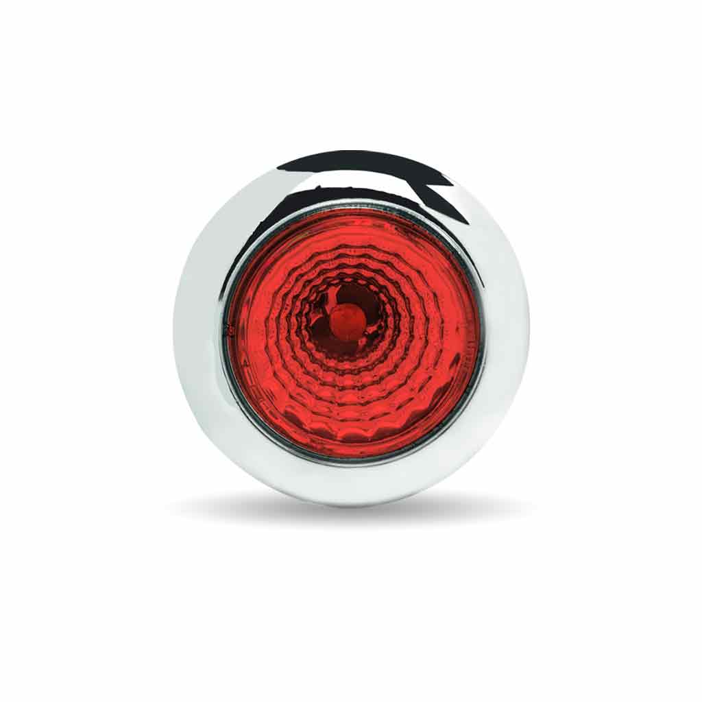 3/4" Red Marker Round Reflector LED Light - 1 Diode