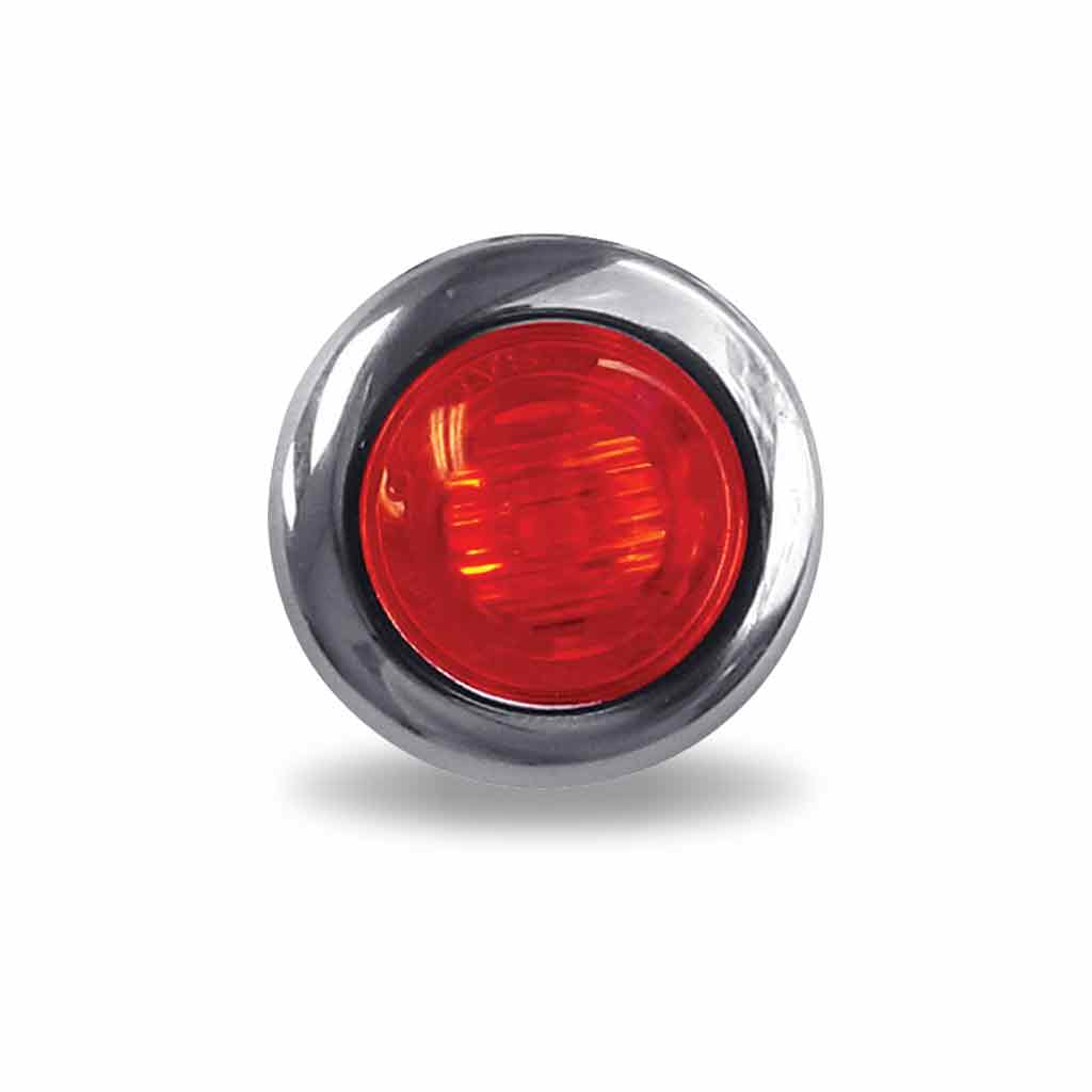 3/4" Red Clearance Marker Round LED Light - 3 Diodes - Thumbnail 4