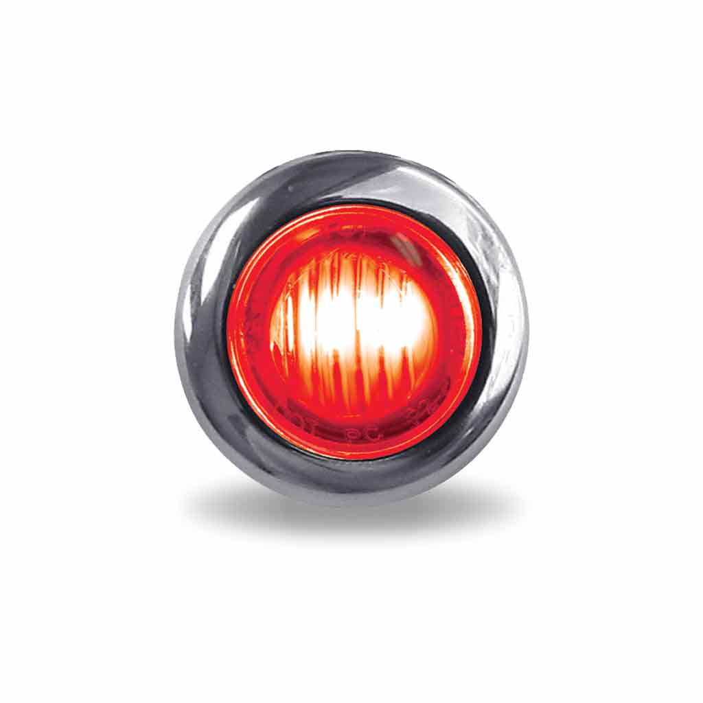 3/4" Red Clearance Marker Round LED Light - 3 Diodes (Poly Bag) - Thumbnail 4
