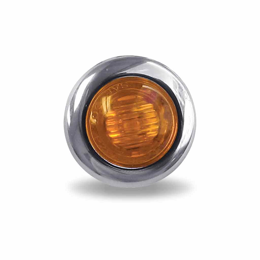 3/4" Amber Marker Round LED Light - 3 Diodes - Thumbnail 8