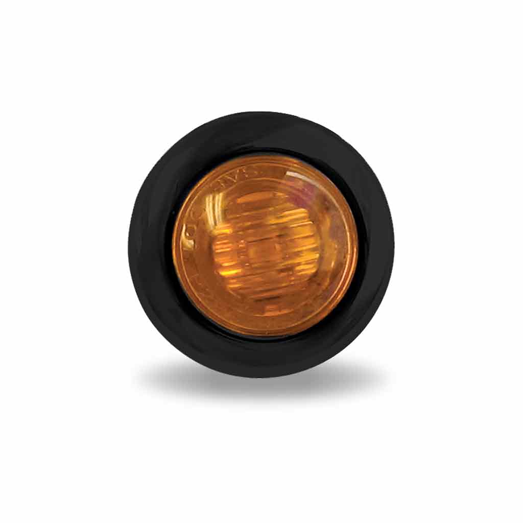 3/4" Amber Marker Round LED Light - 3 Diodes | Grommet Only - Thumbnail 3