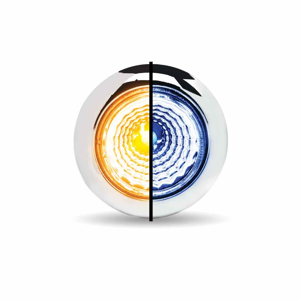 3/4" Amber Marker to Blue Auxiliary Round Reflector LED Light - 1 Diode - Thumbnail 7