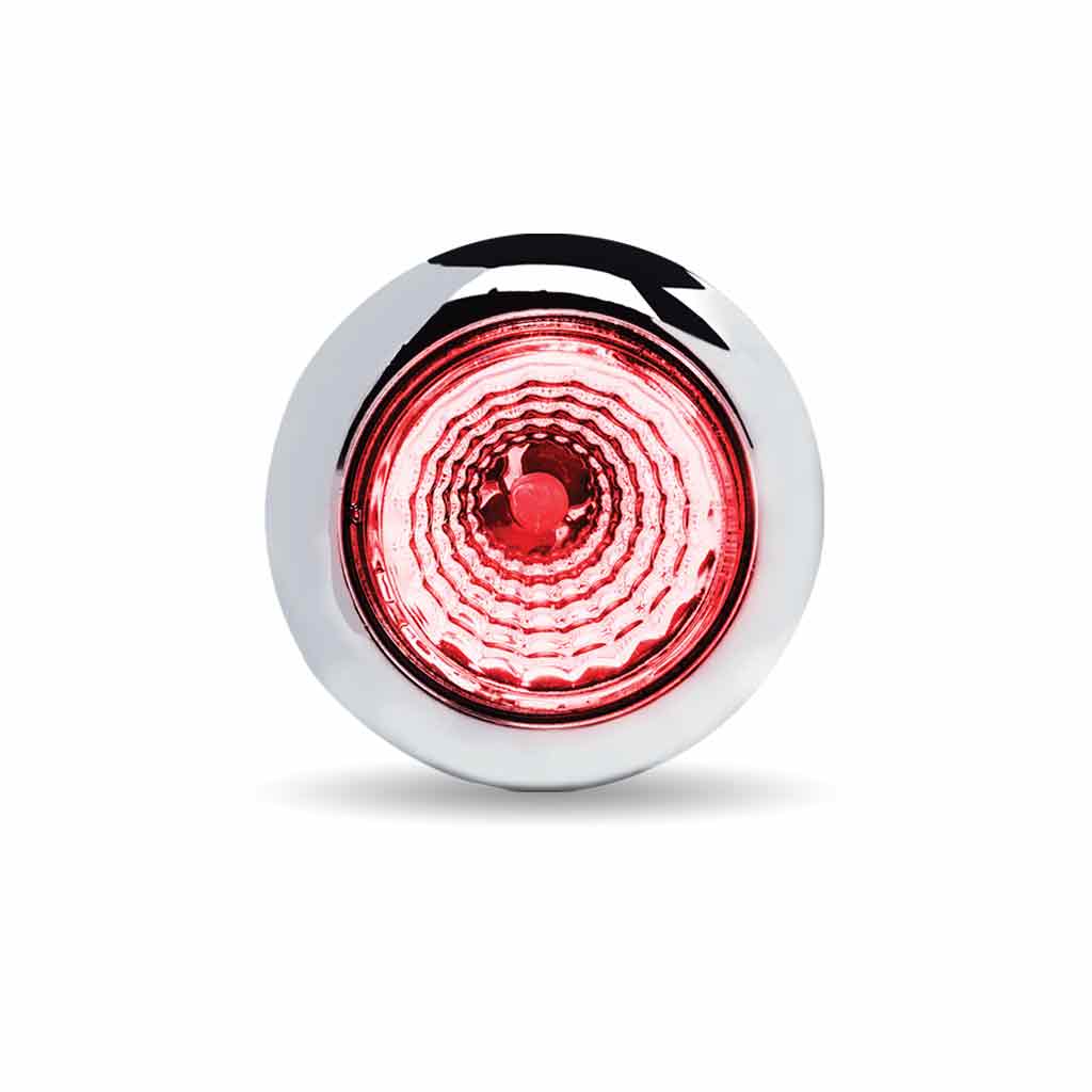 3/4" Red Marker to Purple Auxiliary Round Reflector LED Light - 1 Diode