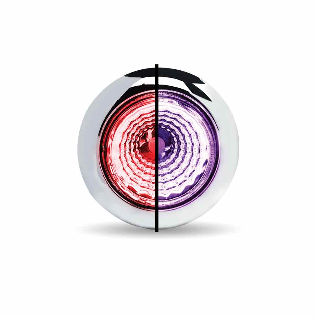 3/4" Red Marker to Purple Auxiliary Round Reflector LED Light - 1 Diode - Thumbnail 7
