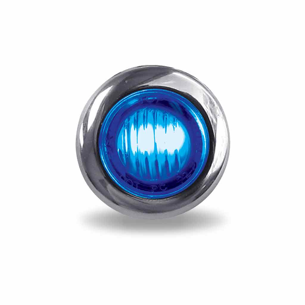 3/4" Amber Marker to Blue Auxiliary Round LED Light - 2 Diodes - Thumbnail 6