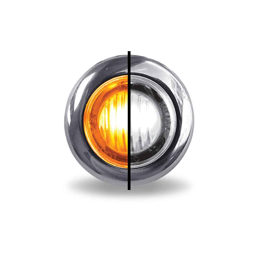3/4" Dual Revolution Amber Marker to White Auxiliary LED Light - 2 Diodes - Thumbnail 2