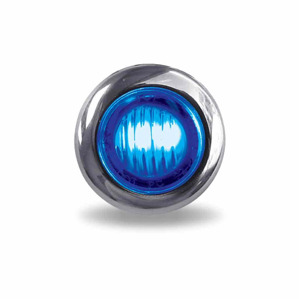 3/4" Red Marker to Blue Auxiliary Round LED Light - 2 Diodes - Thumbnail 7