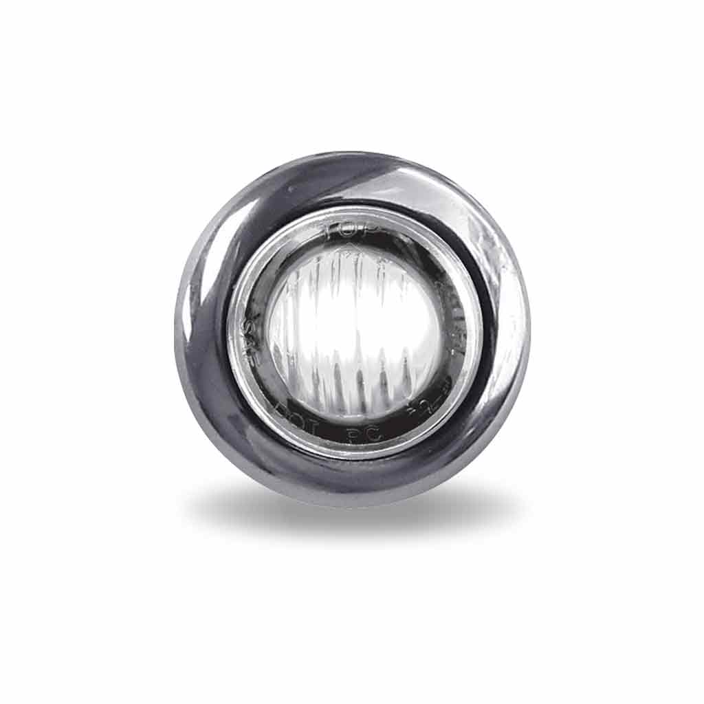 3/4" Red Stop, Turn & Tail to White Back Up Round LED Light - 2 Diodes - Thumbnail 5