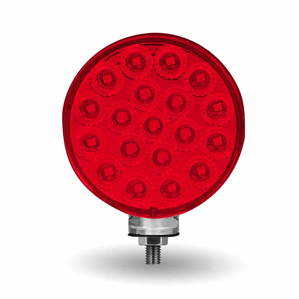 Amber/Red Turn & Marker Double Face Round Reflector LED Light - 38 Diodes - Thumbnail 5