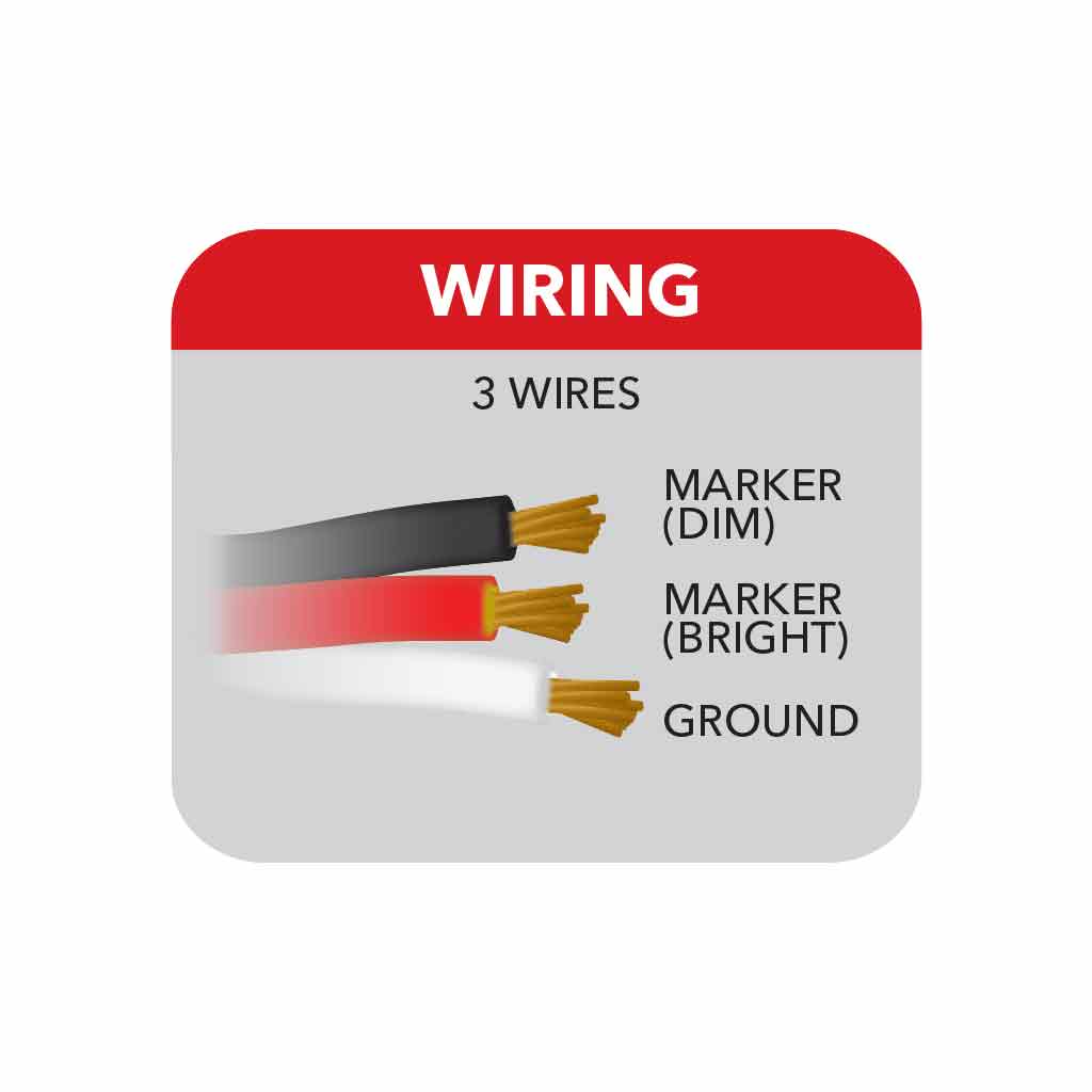 17" Blue Auxiliary Slim Flatline LED Light - 24 Diodes