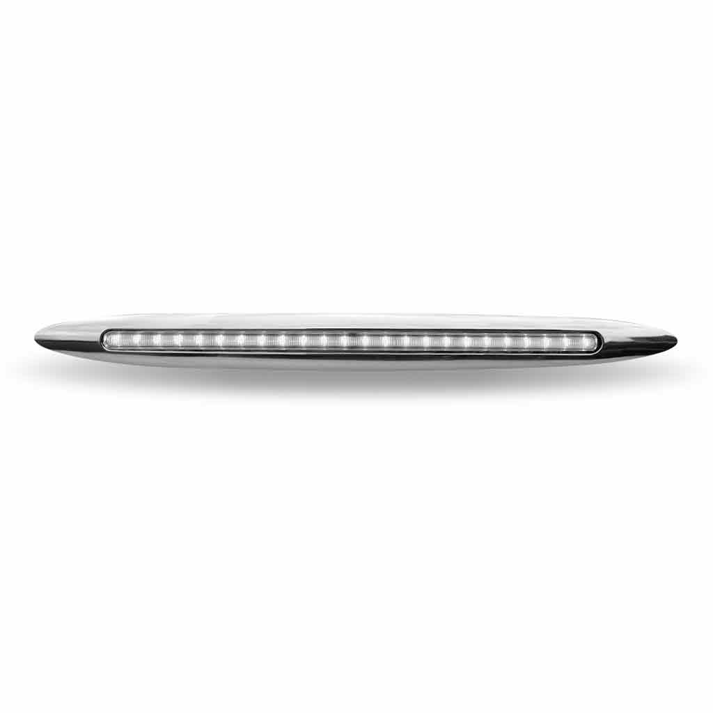 17" White Marker Slim Flatline LED Light - 24 Diodes