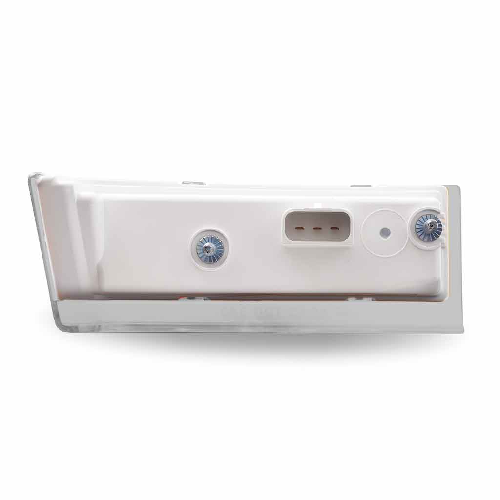 FTL. Clear Amber Side Turn & Clearance Marker w/ Underglow LED Light - Passenger | 6 Diodes