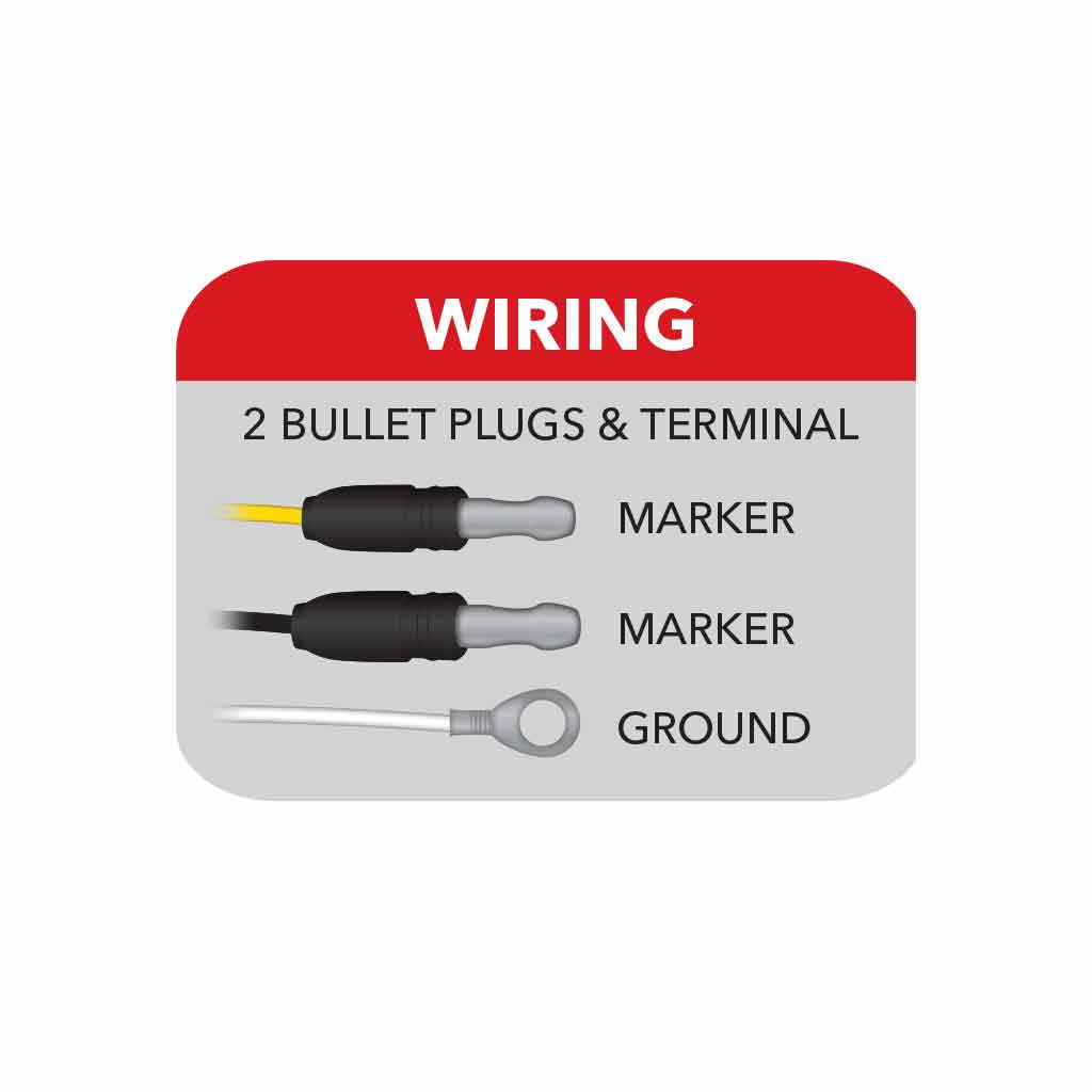 6" Clear Amber Marker Slim Flatline LED Light - 9 Diodes - Thumbnail 6