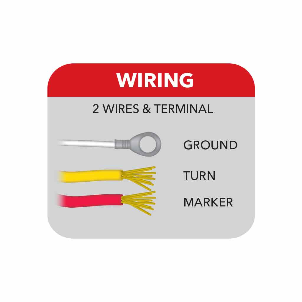 Amber Turn & Marker FTL. LED Sleeper Light - 35 Diodes - Thumbnail 2