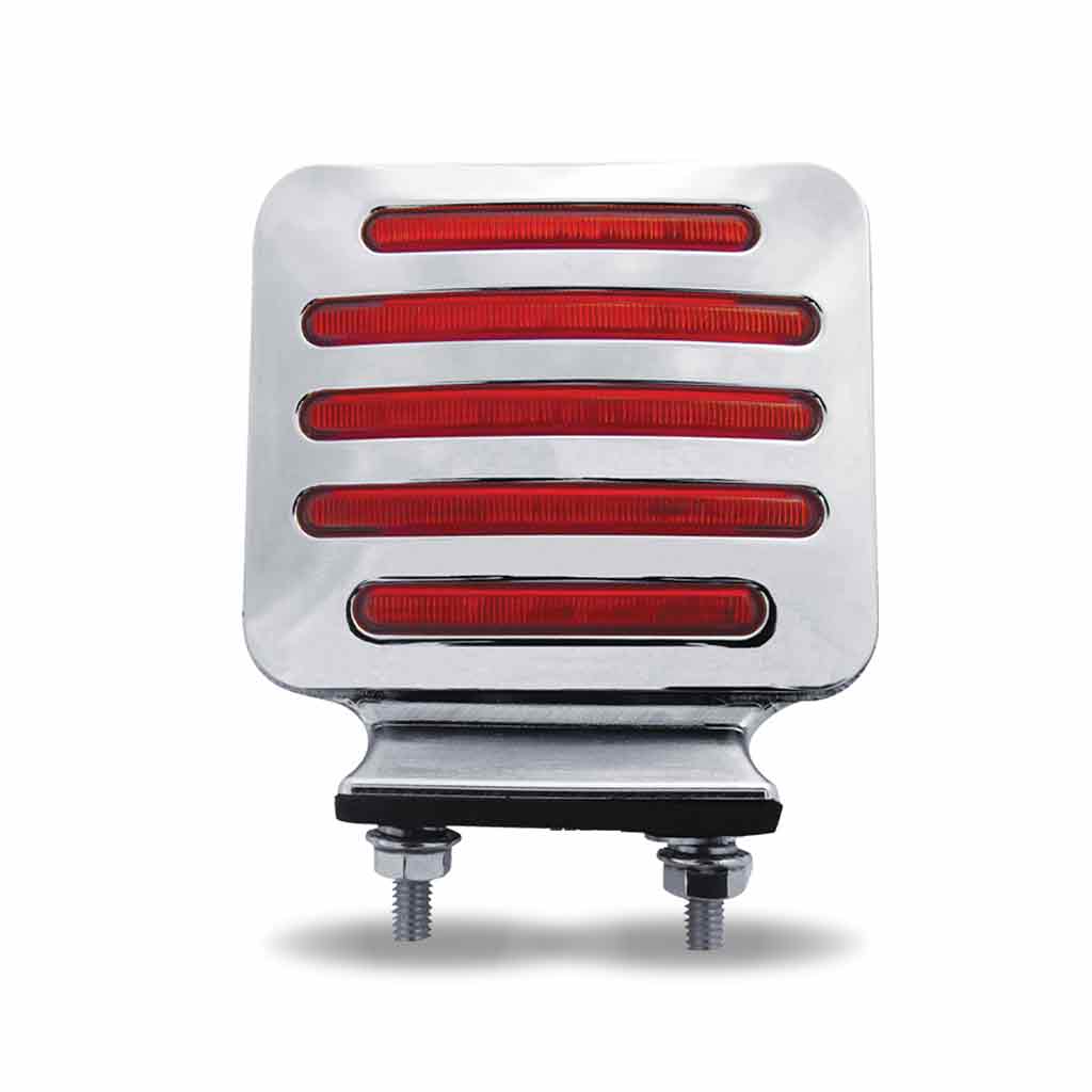 Amber/Red Turn & Marker Double Face Square Flatline LED Light - 80 Diodes - Thumbnail 4