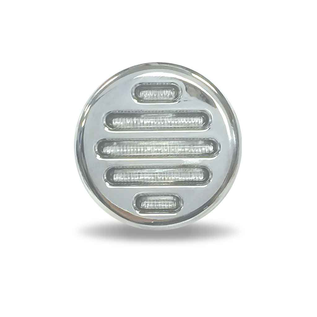 2" Red Marker to Blue Auxiliary Round Flatline LED Light - 9 Diodes - Thumbnail 2