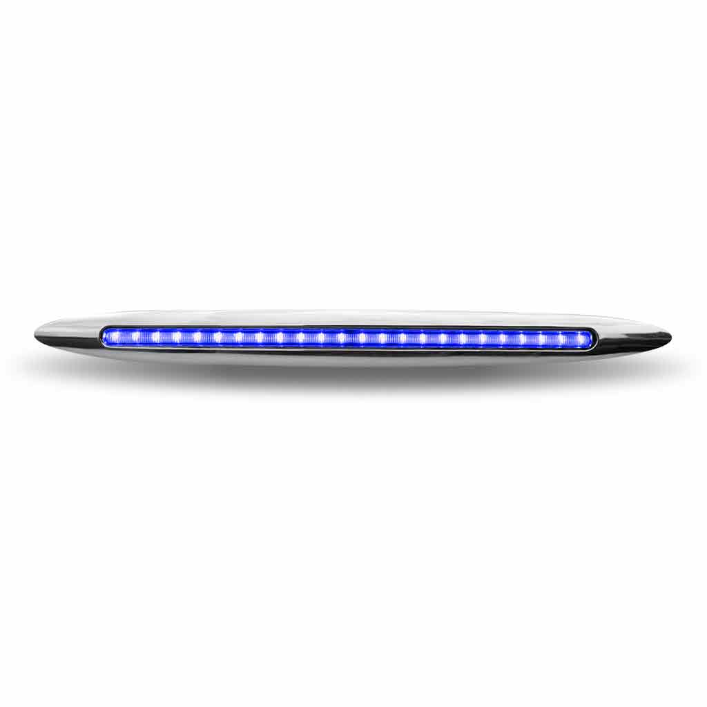 17" Amber Marker to Blue Auxiliary Slim Flatline LED Light - 24 Diodes - Thumbnail 8