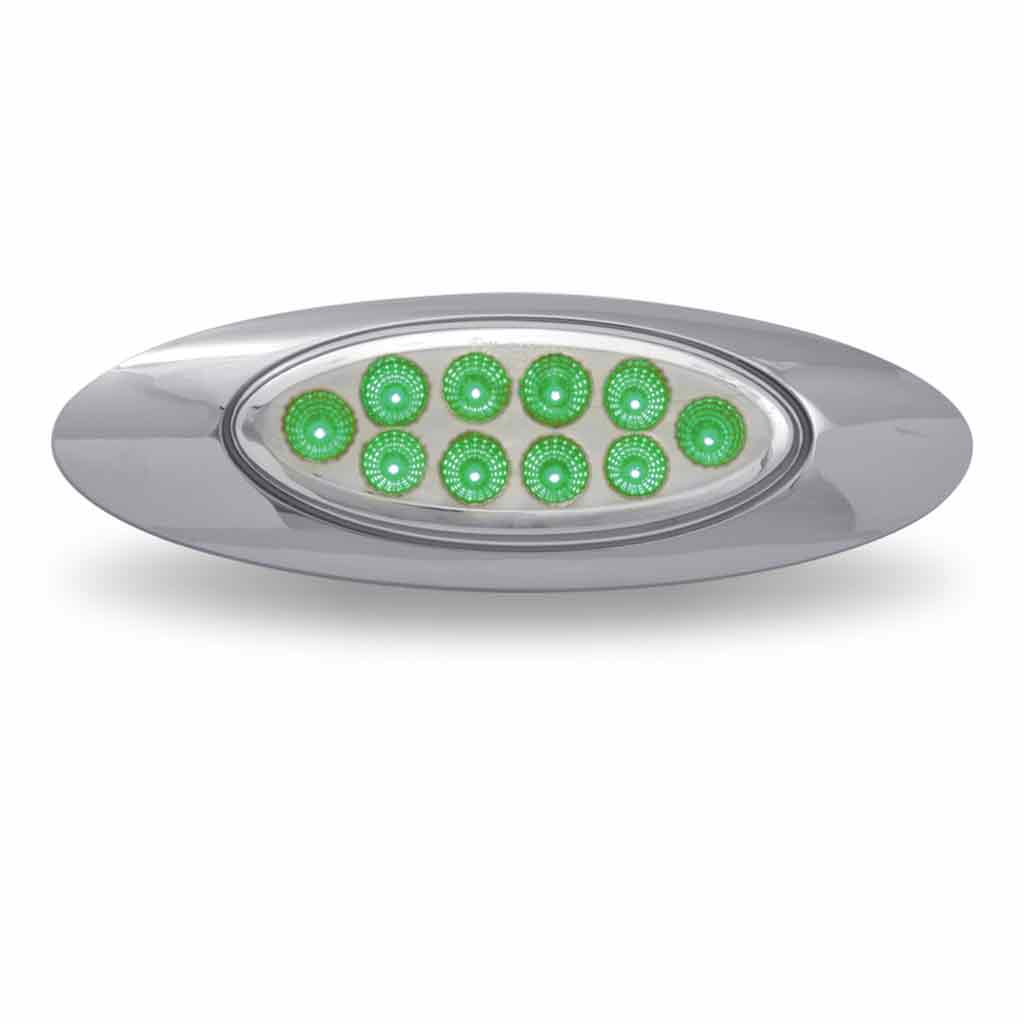 Amber Marker to Green Auxiliary Generation 4 LED Light - 10 Diodes - Thumbnail 6