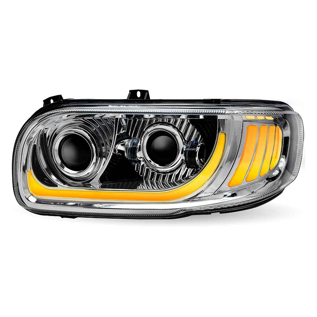 PB. 389/388/367/567 LED Projector Headlight Assembly - Chrome (Driver Side) - Thumbnail 4