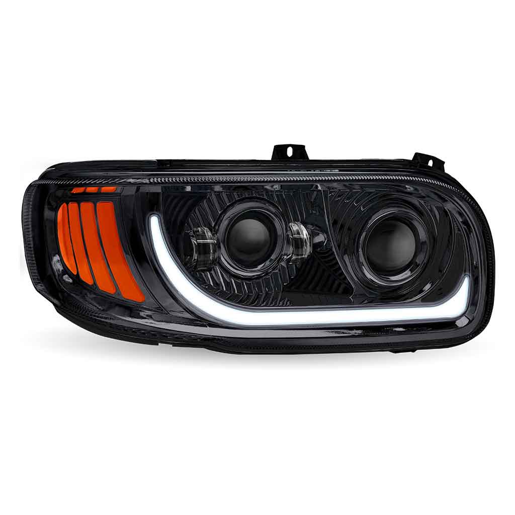 PB. 389/388/367/567 LED Projector Headlight Assembly - Black (Passenger Side)