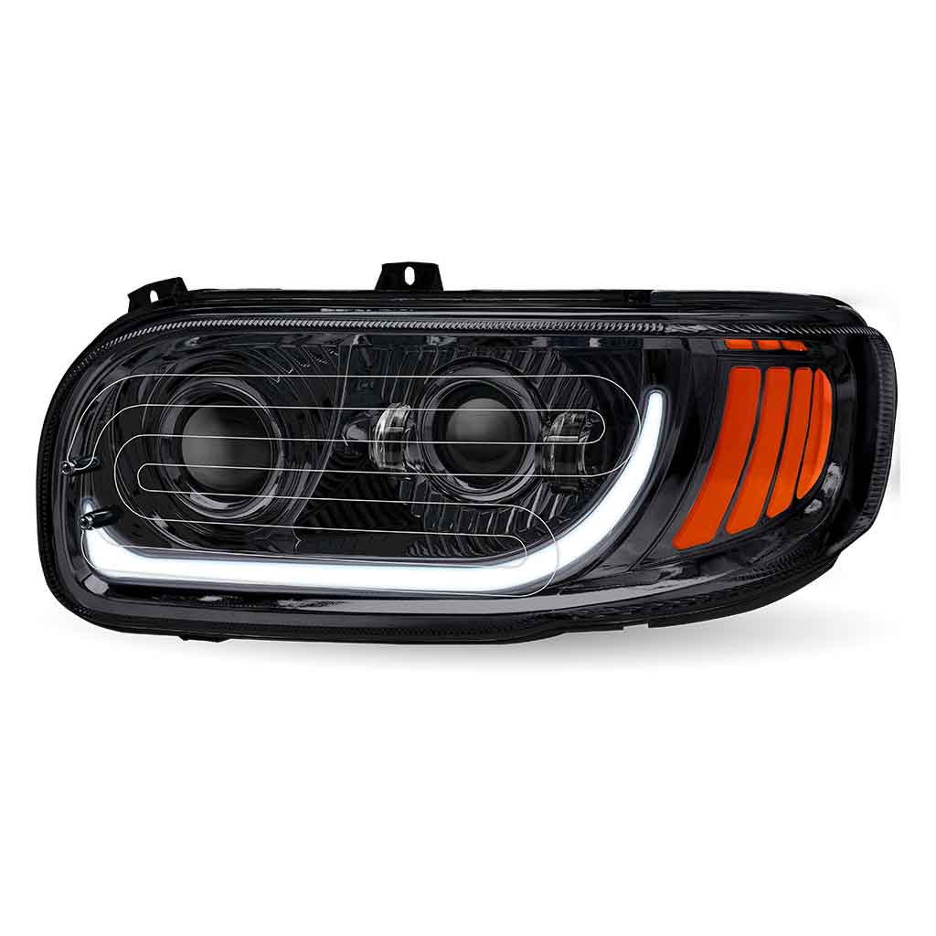 PB. 389/388/367/567 Heated LED Projector Headlight Assembly - Black (Driver Side) - Thumbnail 6