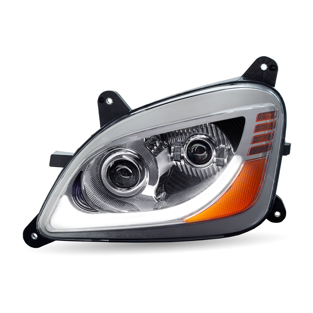 PB. 579/587 LED Projector Headlight Assembly - Chrome (Driver Side) - Thumbnail 4