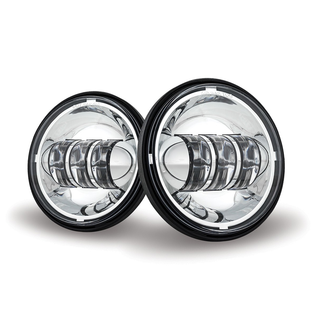4.5" Motorcycle LED Fog Lights - 3000 Lumens (Pair) - Thumbnail 2
